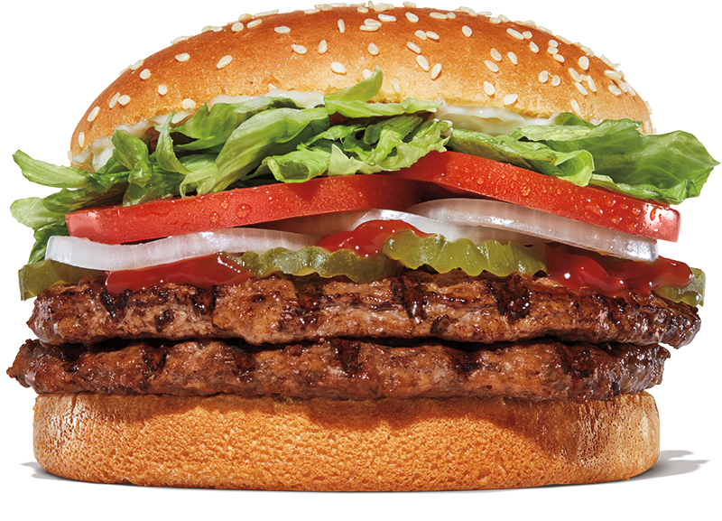 Double Whopper menu item photo
