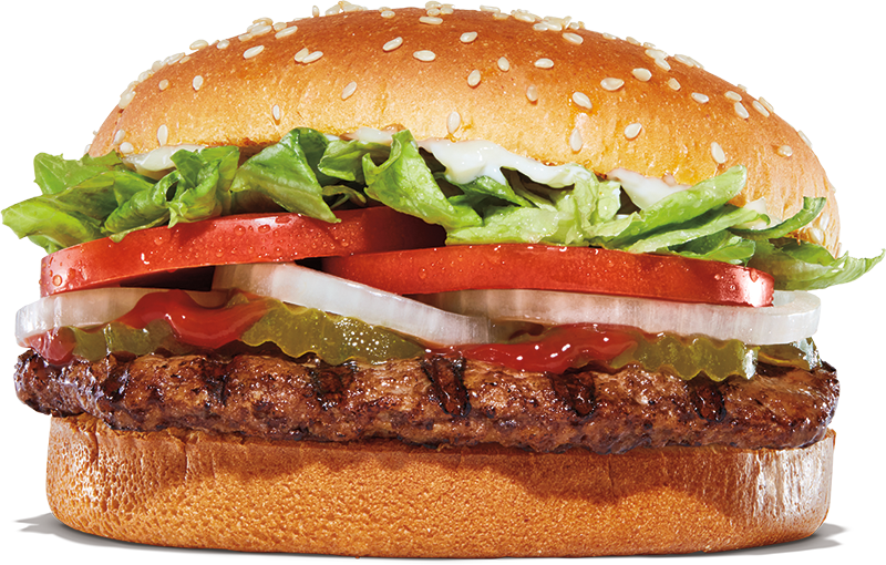 Whopper menu item photo