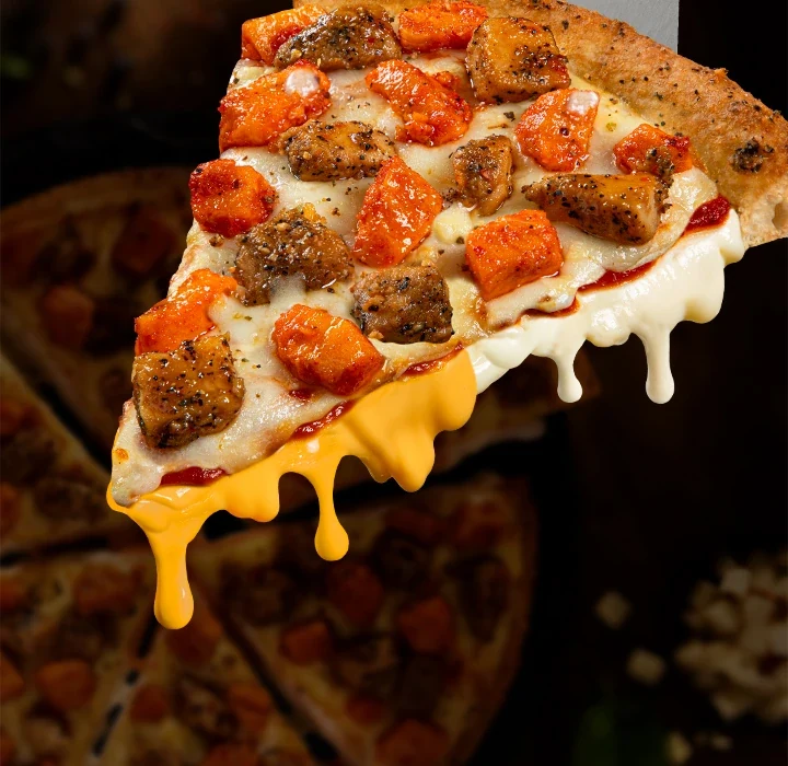 2in1 Cheese Burst - Double Chicken — official Domino's India menu photo