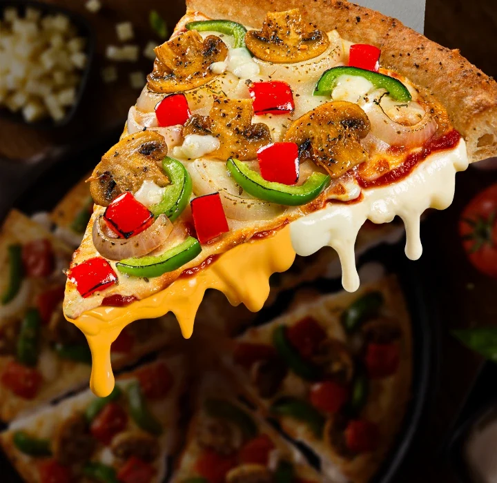 2in1 Cheese Burst - Farmhouse — official Domino's India menu photo
