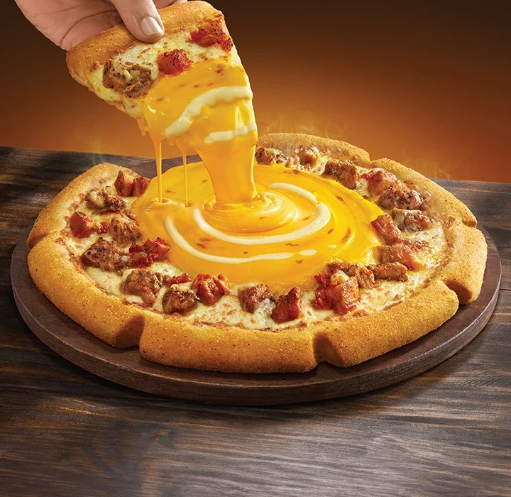Cheese Lava Spiced Double Chicken — official Domino's India menu photo