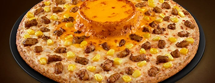 Cheese Volcano Chicken Delight — official Domino's India menu photo