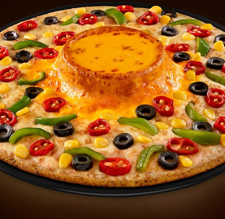 Cheese Volcano Veg Paradise — official Domino's India menu photo
