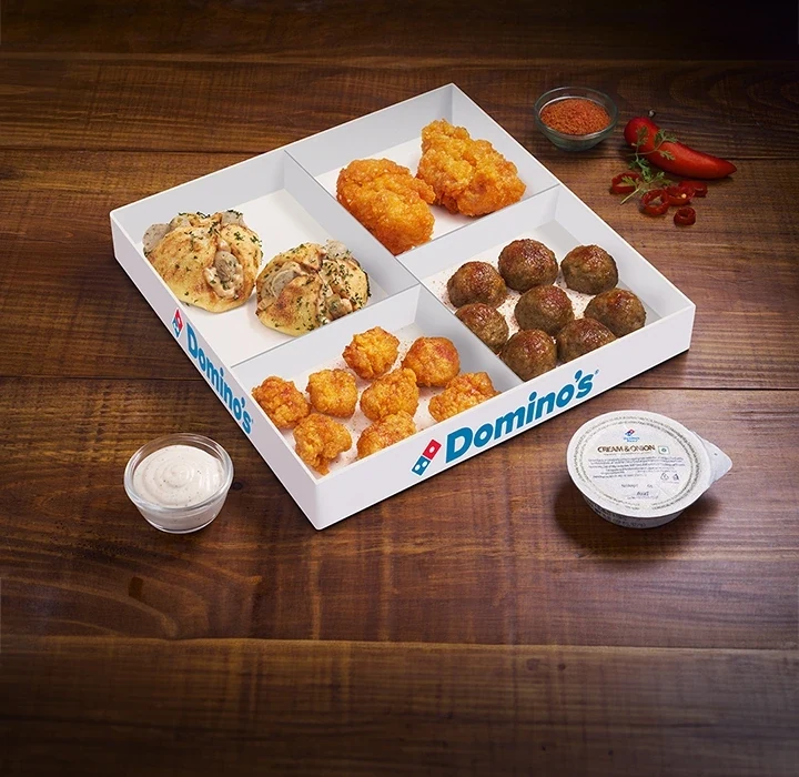 Chicken Platter for 2-Cream & Onion Dip — official Domino's India menu photo