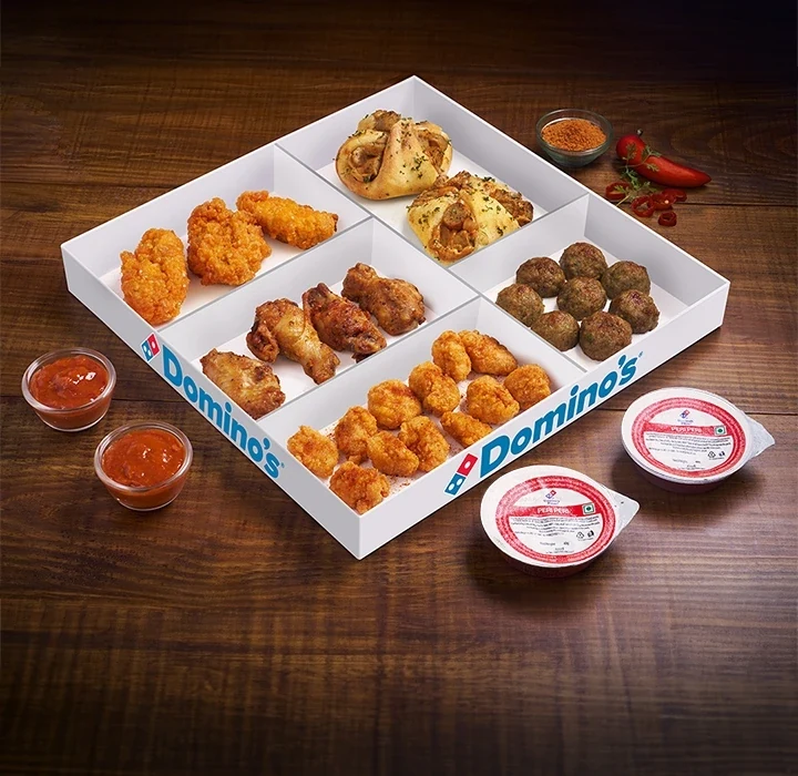 Chicken Platter for 4-Peri Peri Dip — official Domino's India menu photo
