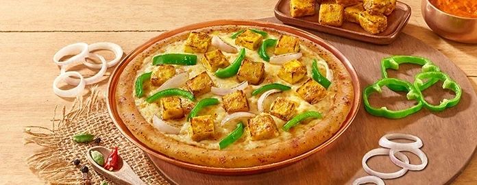 Paneer, Onion & Capsicum with Desi Makhani Sauce — official Domino's India menu photo