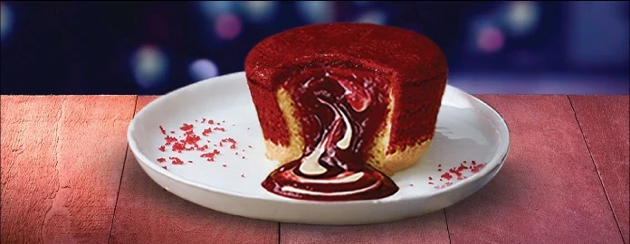 Red Velvet Lava Cake — official Domino's India menu photo