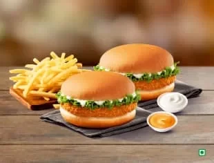 2 Veg Krispers Meal — KFC India menu photo