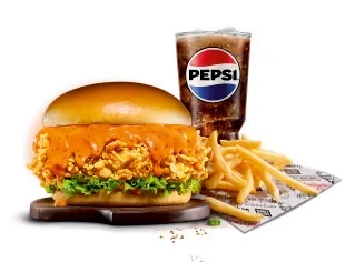 Gold Edition – Chicken Zinger, Fries & Pepsi Meal — KFC India menu photo