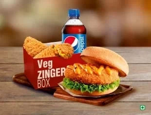 Veg Zinger Box — KFC India menu photo