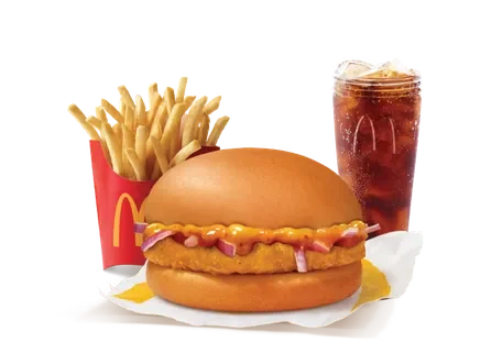 Chicken Surprise Burger Combo — official McDelivery India menu photo