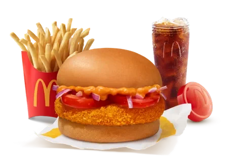 McAloo Tikki Burger Combo — official McDelivery India menu photo