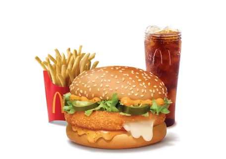 McCheese Burger Veg Combo — official McDelivery India menu photo