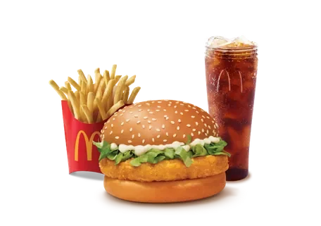 McChicken Burger Combo — official McDelivery India menu photo
