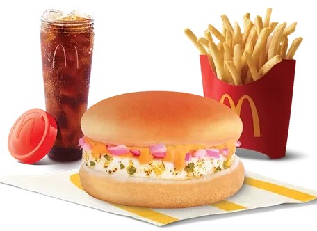 McEgg Burger Combo — official McDelivery India menu photo