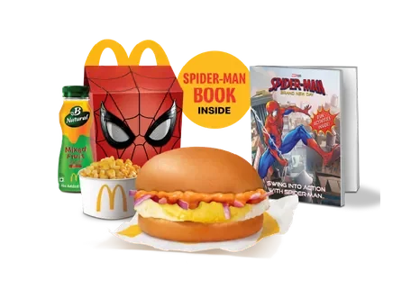 McEgg Burger Happy Meal — official McDelivery India menu photo