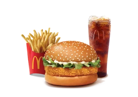 McVeggie Burger Combo — official McDelivery India menu photo