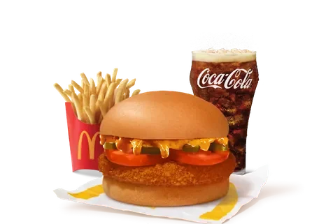 Mexican McAloo Tikki NONG Burger Combo ( M) — official McDelivery India menu photo
