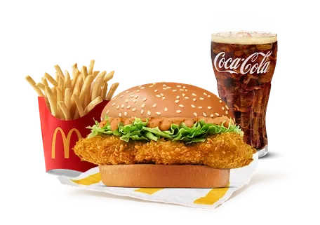 Signature Whole Muscle Chicken Combo (M ) — official McDelivery India menu photo