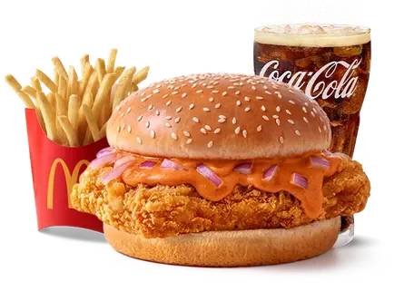 Spicy Patakha Chicken Meal (M) — official McDelivery India menu photo