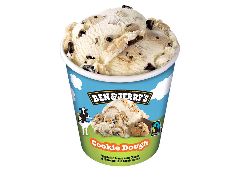 Ben & Jerry's Cookie Dough Ice Cream — official Pizza Hut UK menu photo
