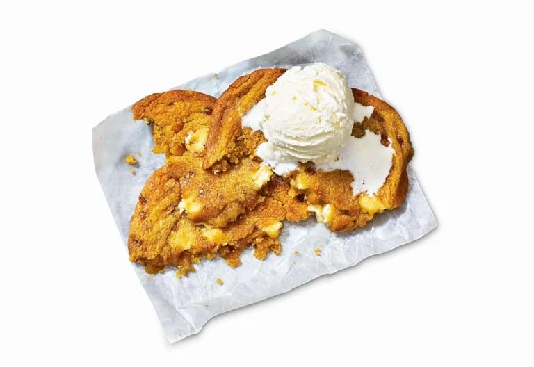 White Chocolate Caramel Cookie Dough with — official Pizza Hut UK menu photo
