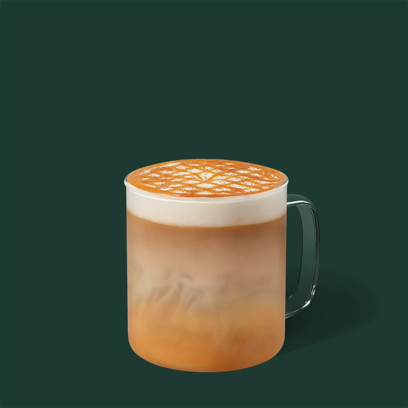 Pumpkin Spice Caramel Macchiato — official Starbucks menu photo