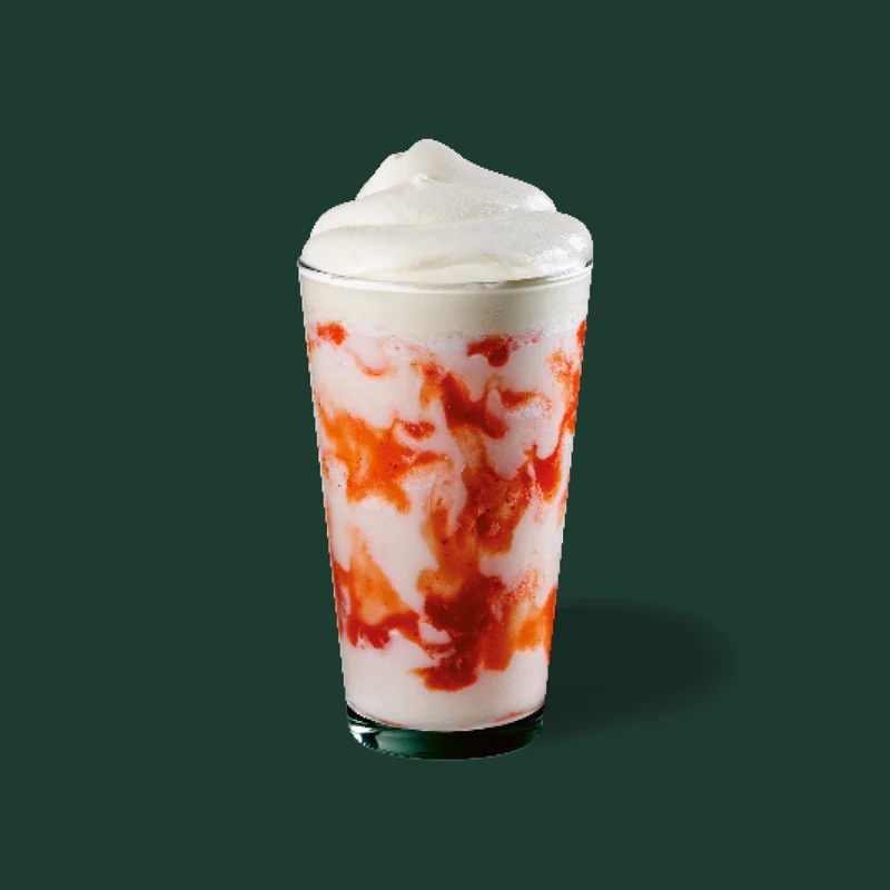 Strawberries and Cream Frappuccino® — official Starbucks menu photo