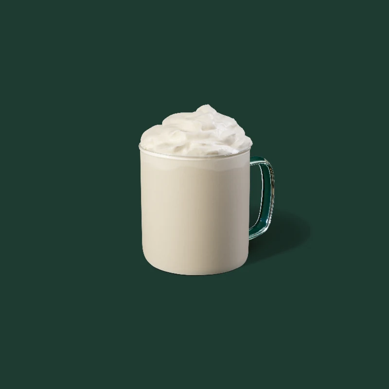 White Hot Chocolate — official Starbucks menu photo