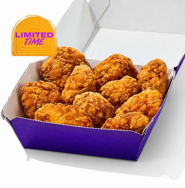 10 Piece Crispy Chicken Nuggets — official Taco Bell menu photo