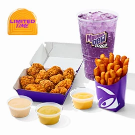 10 Piece Crispy Chicken Nuggets Combo — official Taco Bell menu photo