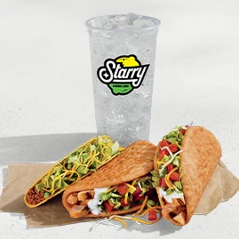2 Chicken Chalupas Supreme Combo — official Taco Bell menu photo