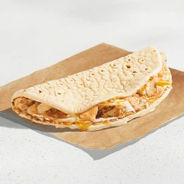 3 Cheese Chicken Flatbread Melt — official Taco Bell menu photo
