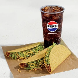 3 Crunchy Tacos Combo — official Taco Bell menu photo