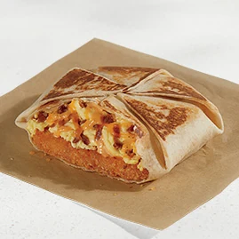 Breakfast Crunchwrap Bacon — official Taco Bell menu photo