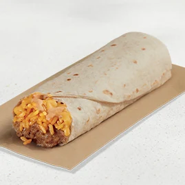 Cheesy Bean and Rice Burrito — official Taco Bell menu photo