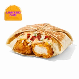Creamy Chipotle Crispy Chicken Crunchwrap Slider — official Taco Bell menu photo