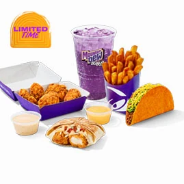 Crispy Chicken Nuggets Deluxe Combo — official Taco Bell menu photo