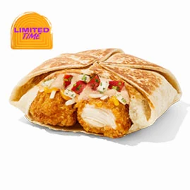 Diablo Ranch Crispy Chicken Crunchwrap Slider — official Taco Bell menu photo