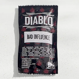 Diablo Sauce Packet — official Taco Bell menu photo