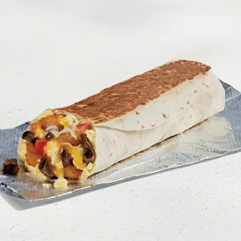 Grande Toasted Breakfast Burrito Steak — official Taco Bell menu photo