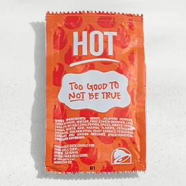 Hot Sauce Packet — official Taco Bell menu photo