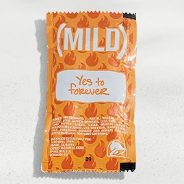 Mild Sauce Packet — official Taco Bell menu photo