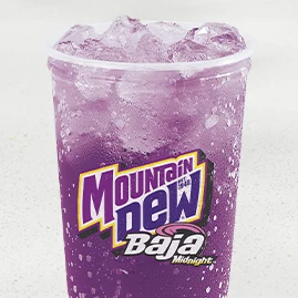 Mountain Dew Baja Midnight™ — official Taco Bell menu photo
