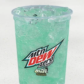 MTN DEW® Baja Blast™ Zero Sugar — official Taco Bell menu photo