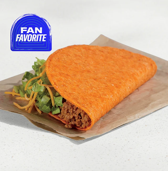 Nacho Cheese Doritos® Locos Tacos — official Taco Bell menu photo