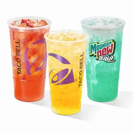 Three Drink Theory Kit — official Taco Bell menu photo