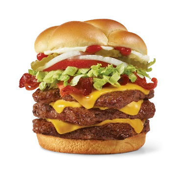Big Bacon Classic® Triple — official Wendy's menu photo