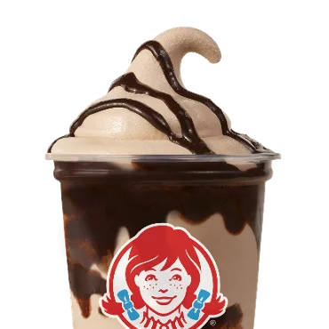 Brownie Batter Chocolate Frosty Swirl™ — official Wendy's menu photo