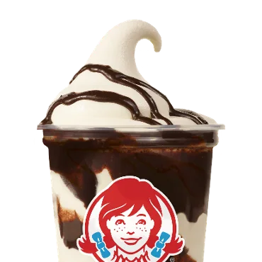 Brownie Batter Vanilla Frosty Swirl™ — official Wendy's menu photo